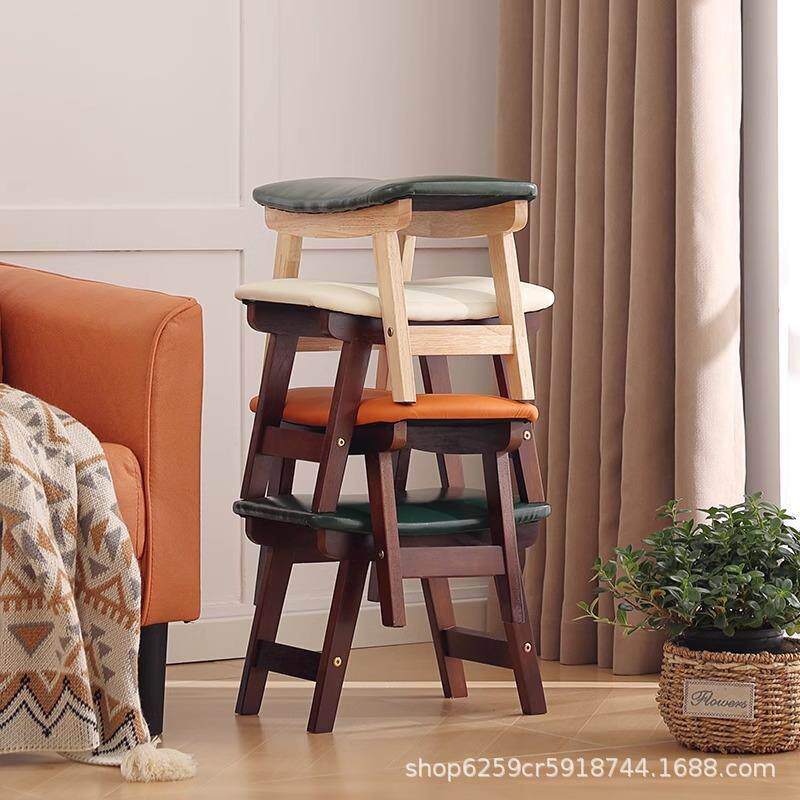 家用凳矮圆原木板凳生梳妆凳间小凳子简约小凳客厅木头卫凳子