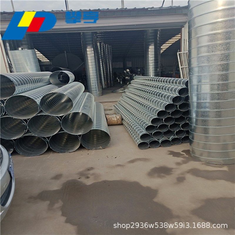 螺旋风管 镀锌螺旋排风管 白铁皮通风管道配件排气管