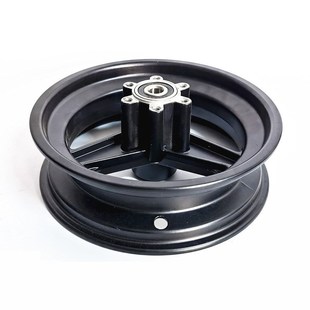 前轮铝合金轮毂10寸轮胎轮圈6.5寸碟刹电动滑板车配件10x2.70 6.5