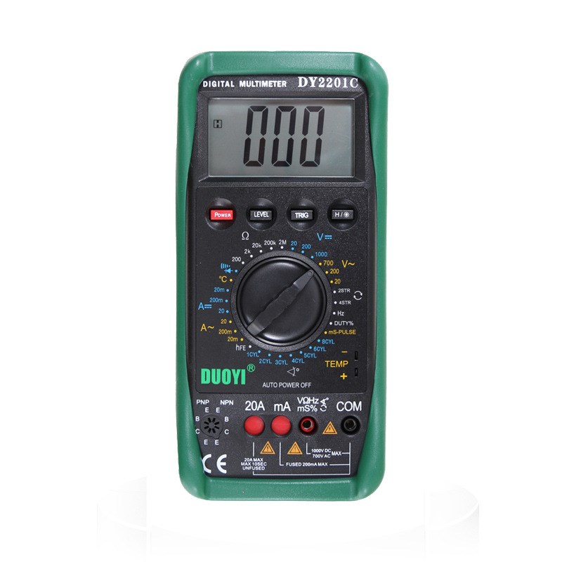 多一DY2201C汽车万用表检修数字万用表修车汽修维修ABD数显全自动