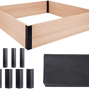 松木花园床木制抬高种植箱单层育苗箱邮购包装