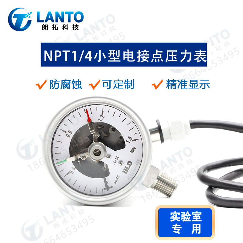 实验室减压阀压力表电接点24V220V定制显示仪表防爆开关控制器