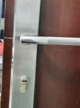 大门锁面板304不m锈钢把手金色黑色双开加厚别墅双开门85入户锁