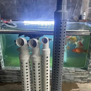 锦鲤鱼池沉淀仓发散管,h管v,沉淀杂质,增加沉淀效果过滤99%鱼便