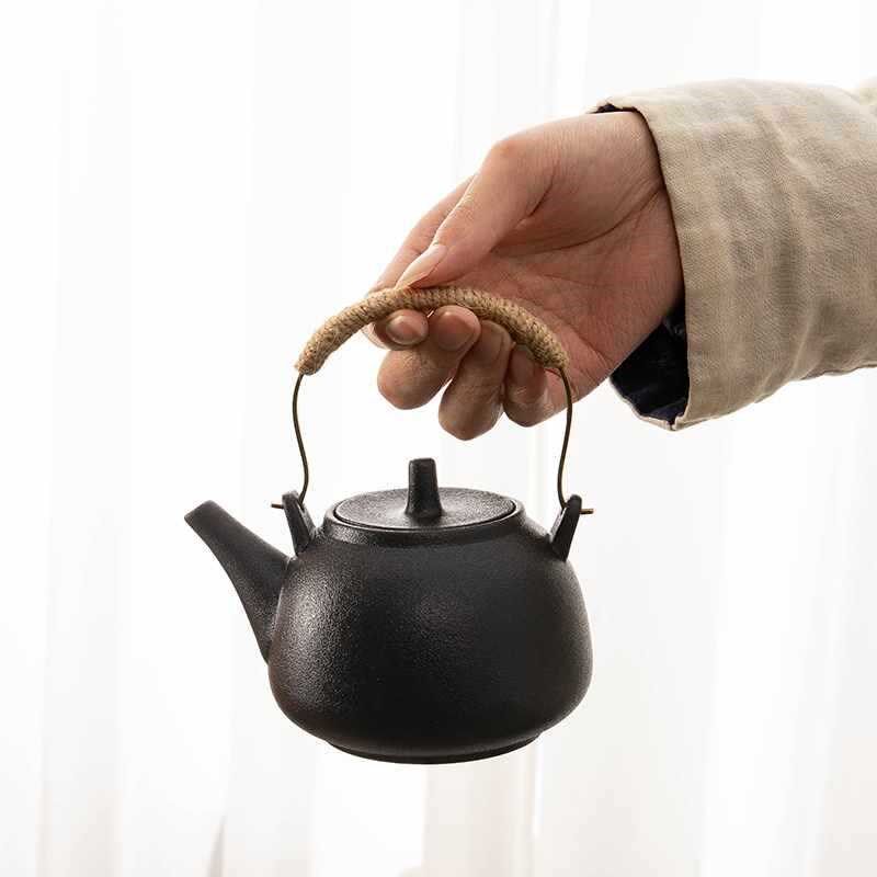 围炉煮茶家用室内烤茶电陶炉一套B茶煮茶器煮茶炉玻璃茶壶套装瓷