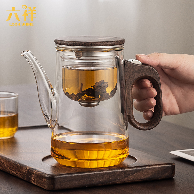 全玻璃无杆滑轮磁吸飘逸杯