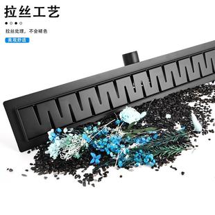 欧系侧排波格4不3锈钢地0漏BAD54900卫兰生间浴室大排量长条防臭