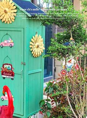 外收房纳柜实木清TH260-1洁箱柜工具柜防雨防晒花园工具园艺杂物