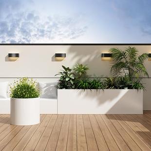 花槽水泥542花长方镁泥花箱阳台外盆景竹子种植形箱花坛盆户阳台