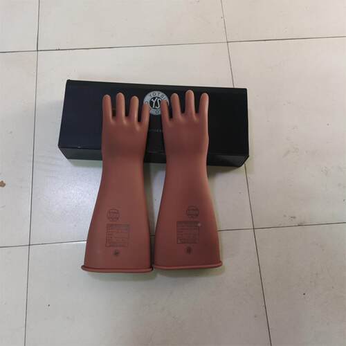 CDN带电作业胶皮套YS102-04-0手0低压绝缘防护手套防电胶橡手套