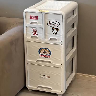 原田治收纳柜家用抽屉多NYO层带移动轮厅置物架客杂物收纳整式理