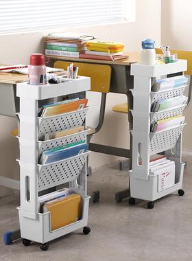 可移动教室桌边架书桌书本书收纳纳架GnN3DGWY书置物架夹书收推缝