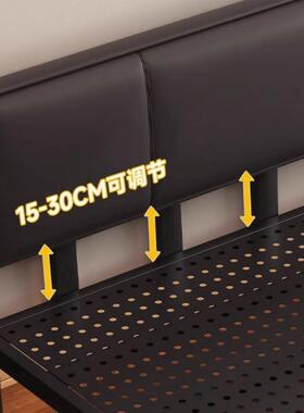 悬床浮单床铁艺现代YLK简约悬空铁架床出租房户型人加粗加厚双小