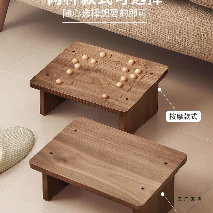 985公室女生工位凳脚桌踏板凳感垫办脚凳电脑下踩脚矮木质