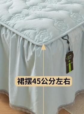 A类全棉床F97765HH裙单件纯新罩棉夹棉加厚床防罩床裙款尘床套遮
