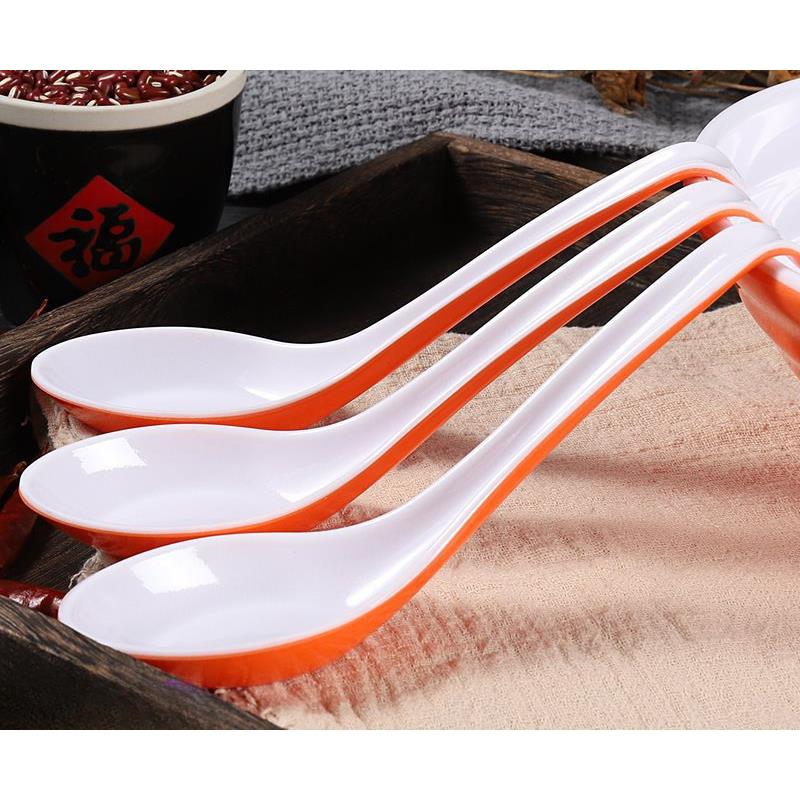 密胺勺子商用长柄摔F76SH769面麻烫拉馄饨早餐小吃勺塑辣料防调羹