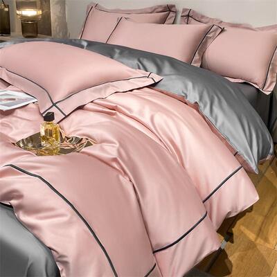 口意大2利20TF875T8H支长棉四件套轻奢100全棉被套纯棉床出单笠床