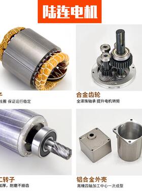 6W152W5W交流减速速2电机齿轮减速调速定QLR电机马达单相20v