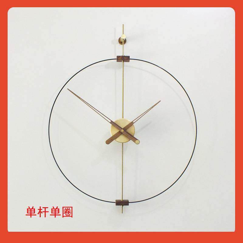 ⊙性西班牙nomon挂钟客厅家用时尚个F$p$%ph(挂极简轻奢表简约餐