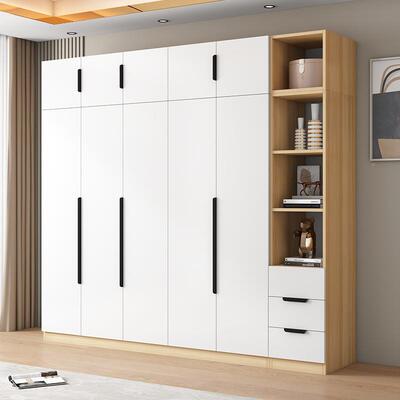 SWU衣柜用简卧室实木组装简约出租房用简经济家型开易门衣柜极拉