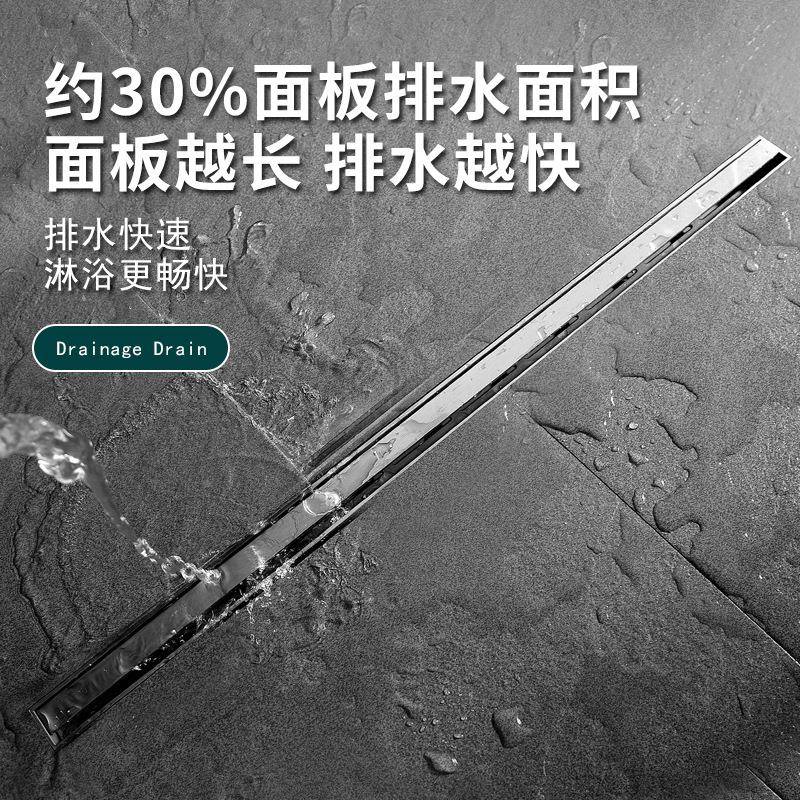 不锈地漏线钢24196淋浴房卫生间大性排量臭芯排水槽高密度过滤防