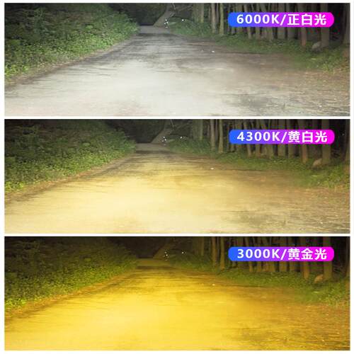 新骏RM5led大灯D远近光K803灯宝泡专RM-5专车用改装三色远近光LE