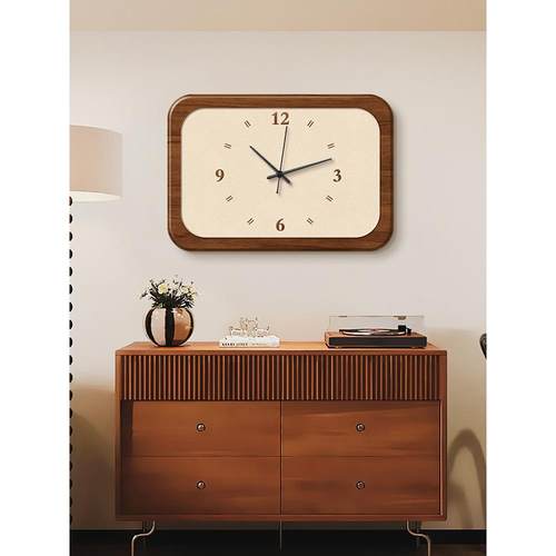 ?新中电表箱Fh($pb*d装饰式画简约原带木钟风配电箱遮丑画表多媒