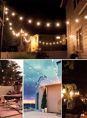露营畅销灯S14院ZCI户外防水串跑马灯露D营氛围灯庭装饰LE太阳能