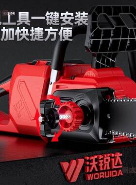 德国60V锯锂电锯无伐绳锯充电式锂电大功率无声太油锯手持式IRV麦