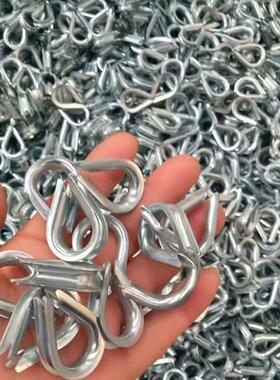 GB/T5974.钢丝绳用普通套1镀环锌鸡角心环87302钢丝绳套环三套环