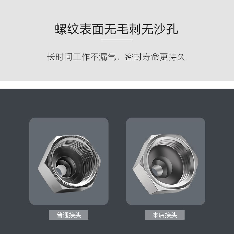 快拧直通铜镀镍锁母气管接头 快拧PCF内丝直通1 2 3 4分接6 8 10