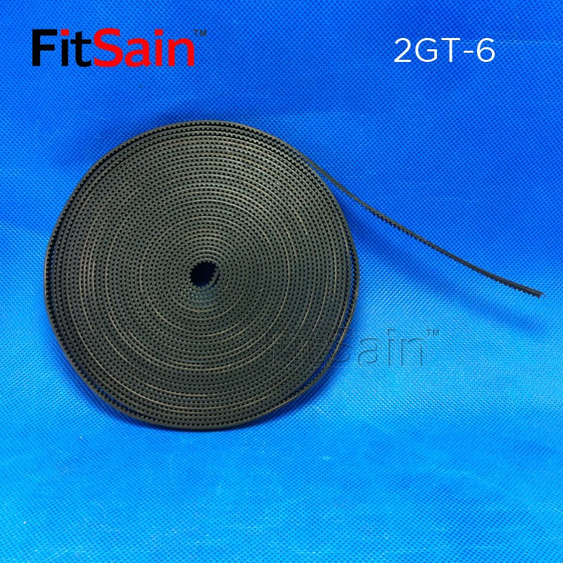 FitSain--2GT带宽6mm开口带同步带橡胶皮带传动带同步轮
