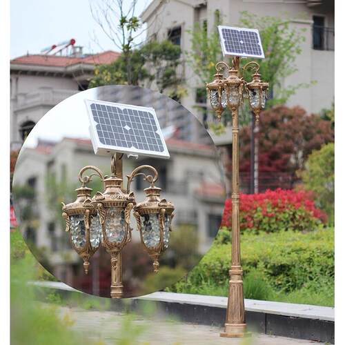 太阳能户外灯，防水花园灯，Led路灯，景观灯，庭院花园灯，新农