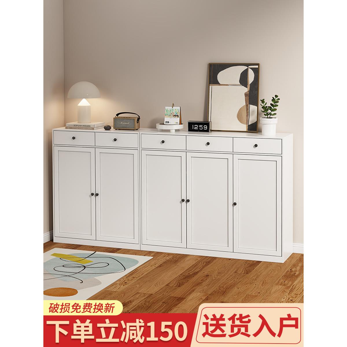 家用钢制简约鞋柜门口落地多层阳台卧室门后防尘鞋架收纳储物柜子