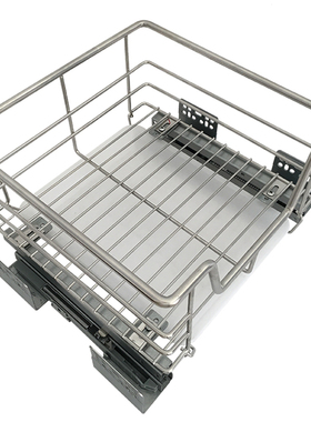 48深柜拉篮300小尺寸平蓝350橱柜拉蓝400厨房平篮45W0浅柜拉篮定