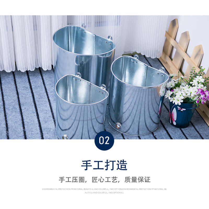 老式洗头桶 壁挂式理发店洗手桶铁皮水桶家用Q宿舍寝室沐浴桶储水