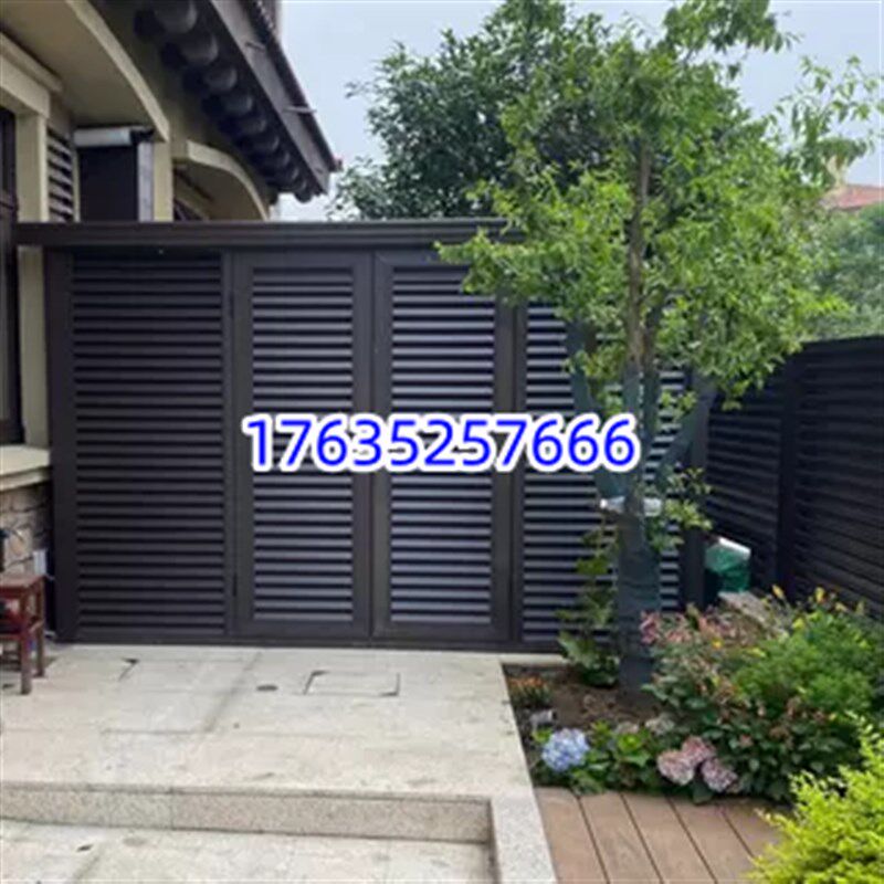 定做铝合金空调外机罩 外墙防雨防晒百叶窗 空调保护罩格栅护栏