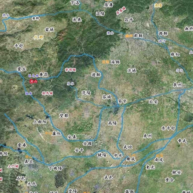 汉代末期各郡h县分布图墙纸十三州壁画三国初东汉末年州郡地图壁
