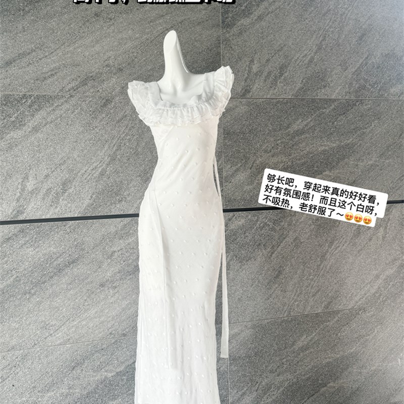 宝儿姜 清纯温柔连衣裙子女装甜美气质穿搭白月光波点纯欲高个子