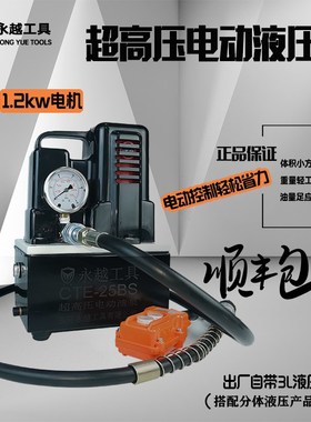 电动液压泵CTE-25BS超高压小型泵站220V便捷充电式遥控泵脚踏泵浦