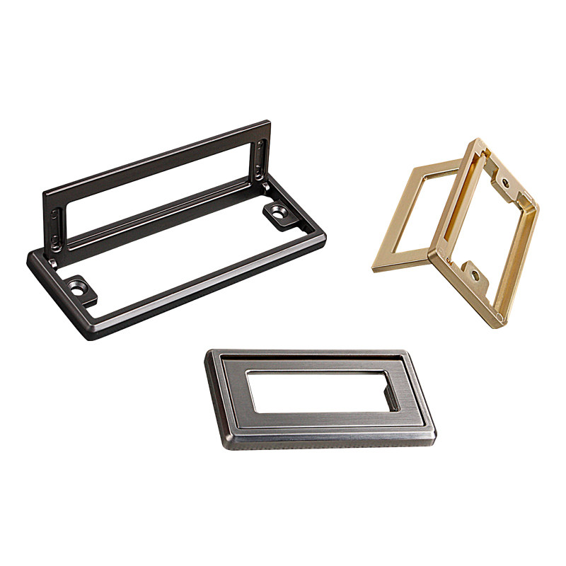 抽屉衣柜平板隐形拉手瓶装内置折叠暗拉手旋转活动小拉手明装方形