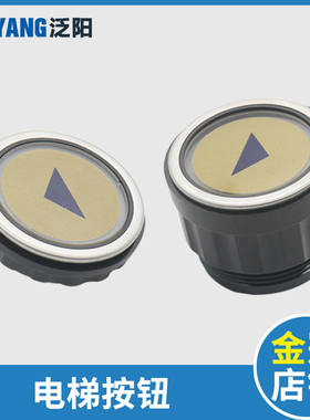 电梯按钮 D型圆按钮玻璃字片D2-CL开关按键 适用迅达5400电梯配件