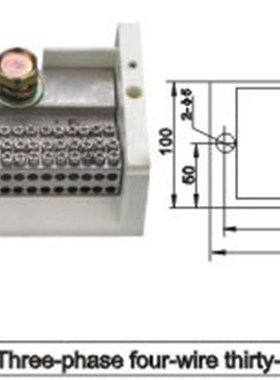 FJ6CB-4/10-240三相四线三十表户大电流耐温输出计量箱接(接鼻式)