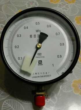 度 0.25级 精密压力表 直径150mm 压力 0-1mpam 型号 yb-150b