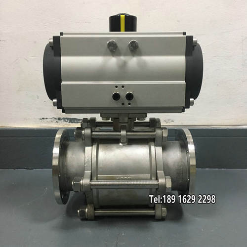 GUQ气动真空球阀活套法兰DN100快装卡箍负压防爆开关切断阀门KF25