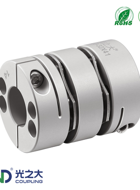 铝合金GLB双膜片联轴器伺服马达大扭矩丝杆电机连轴器CPSWC梅花