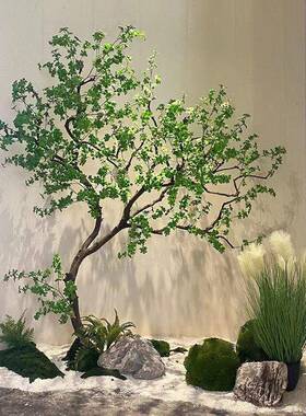 仿真吊钟树室内外茶橱窗装饰景树马室醉木造FH06假组合假绿植景观