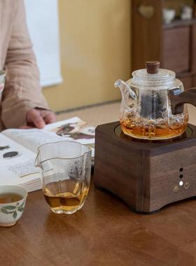 侧把茶壶玻82497璃茶壶八角煮陶玲珑壶电炉茶壶硅围炉煮茶高硼玻