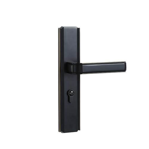 厂家直销美色黑卧室锁房式门执手现代简约实木门锁具静音室内ROZ