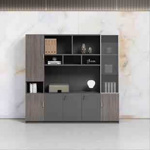 子储物柜文文板件资料柜档柜案柜老办公室件柜木D-214质带锁落地